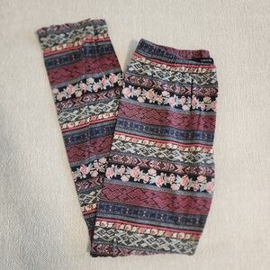 Patterned Multicolor Leggings